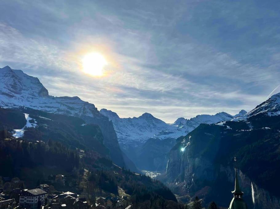 Wengen Apartment - Amazing Views, Centrally Located By Train Station Exterior foto