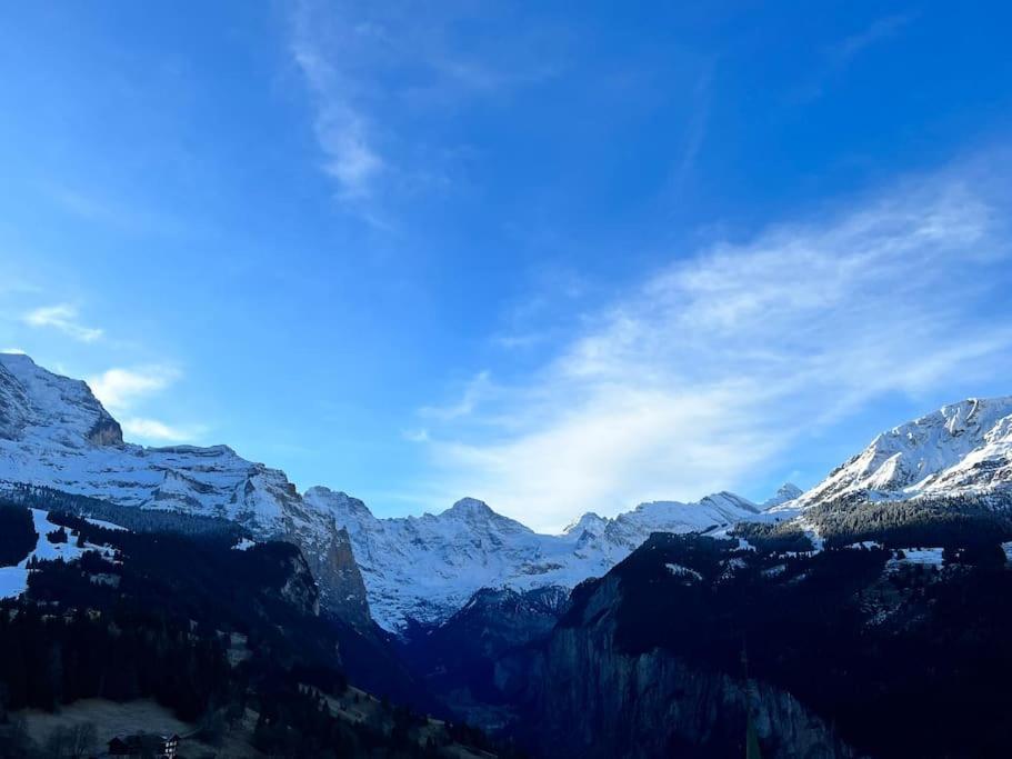 Wengen Apartment - Amazing Views, Centrally Located By Train Station Exterior foto