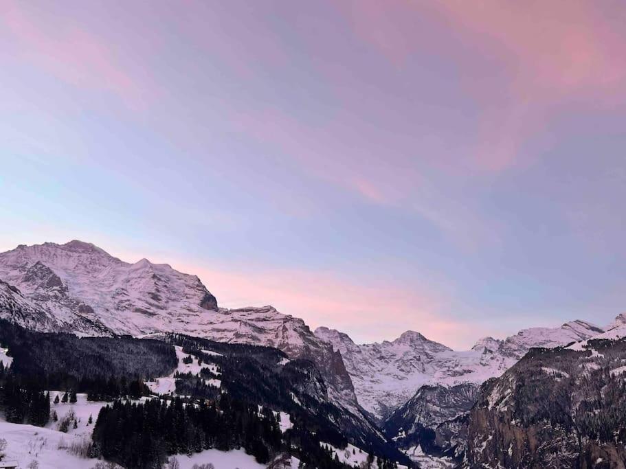 Wengen Apartment - Amazing Views, Centrally Located By Train Station Exterior foto